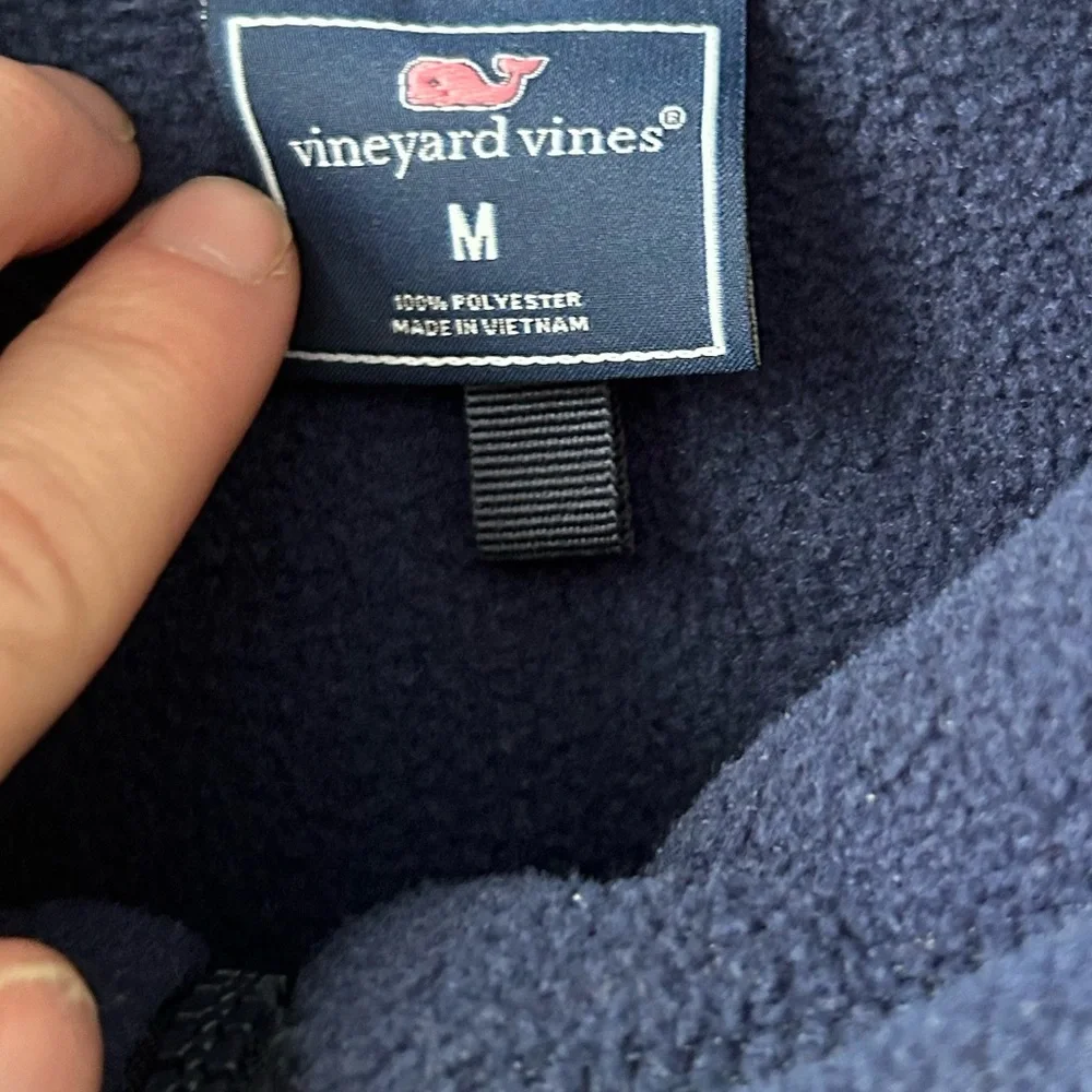 Vineyard Vines Men's Blue Fleece Vest